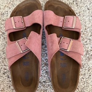 pink birkenstocks